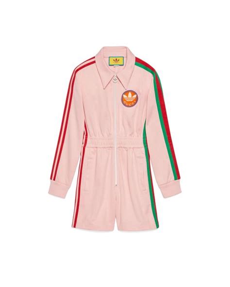 gucci adidas loafers|gucci adidas pink jumpsuit.